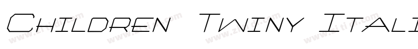 Children Twiny Itali字体转换